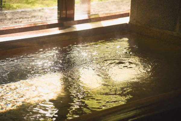 The main bath, a sacred spring with ties to Lord Kenshin